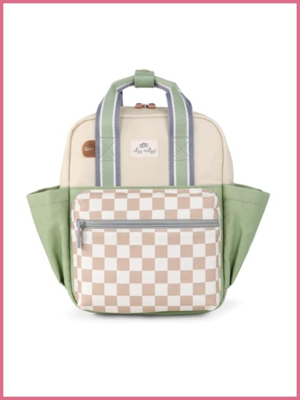 Toddler Backpack Daycare Travel Bag Cotton Spacious Wipeable Interior